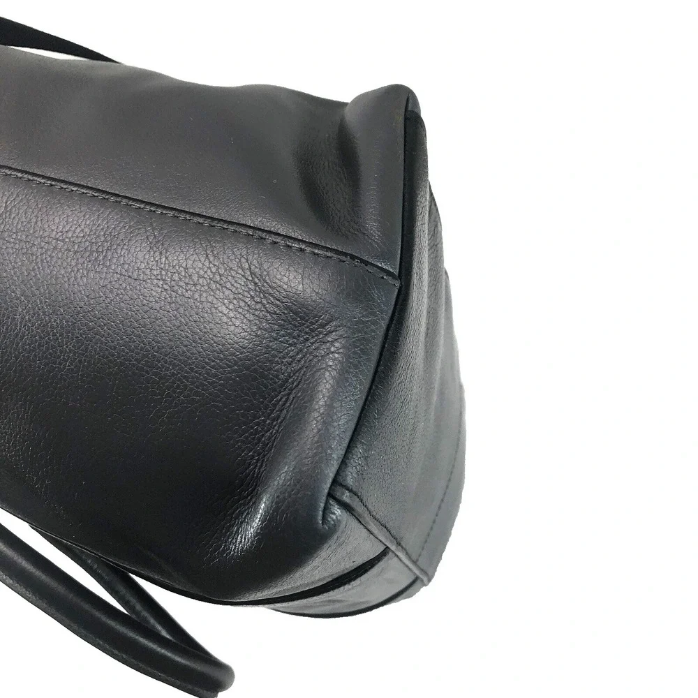 COACH‎ Perry Business Tote Crossbody Strap Gray Cream Black Leather 57568 laptop